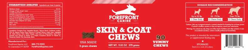 Canine Skin & Coat Chews