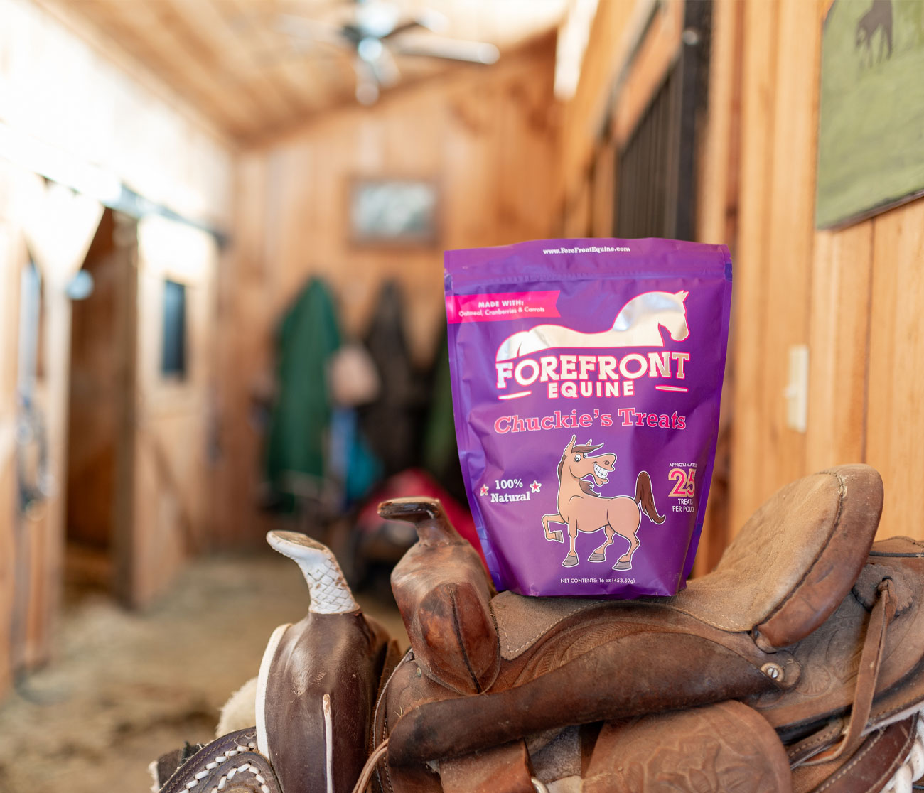 Treat your horse with Chuckie's Treats — Made with all natural ingredients, these treats are free from artificial preservations, flavors and colors and can be used during training sessions or just as a gesture of love
